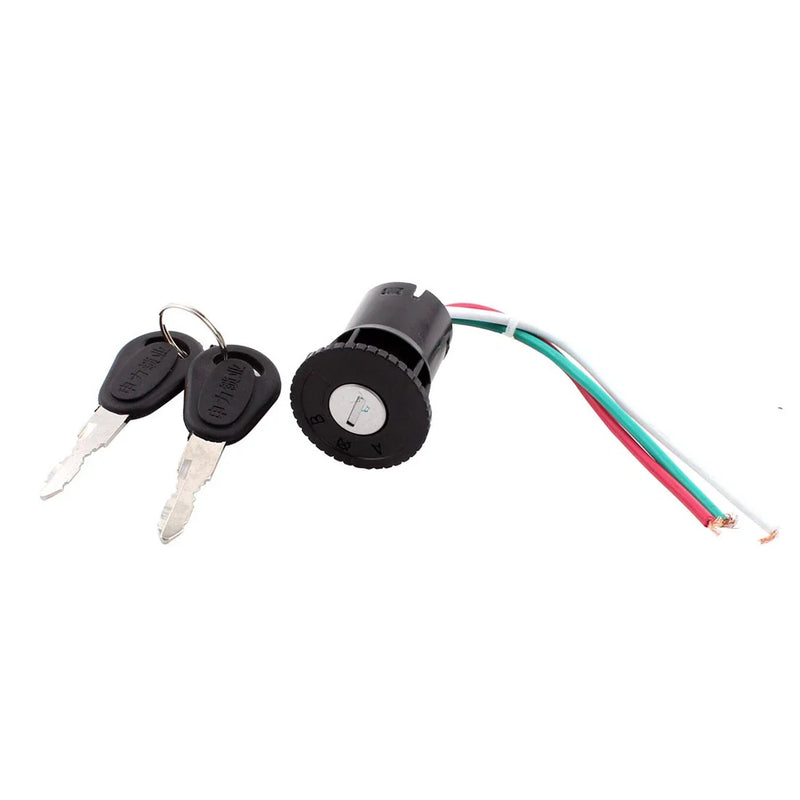 Scooter Motorcycle 2 x Keys Ignition Switch Lock / 3-Wire