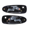 Honda Civic Set of 2 Front Left & Right Door Handles Outer Black (91-95)
