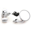 LH CLight -On Fender Universal Fit Chrome Convex Door Mirrors