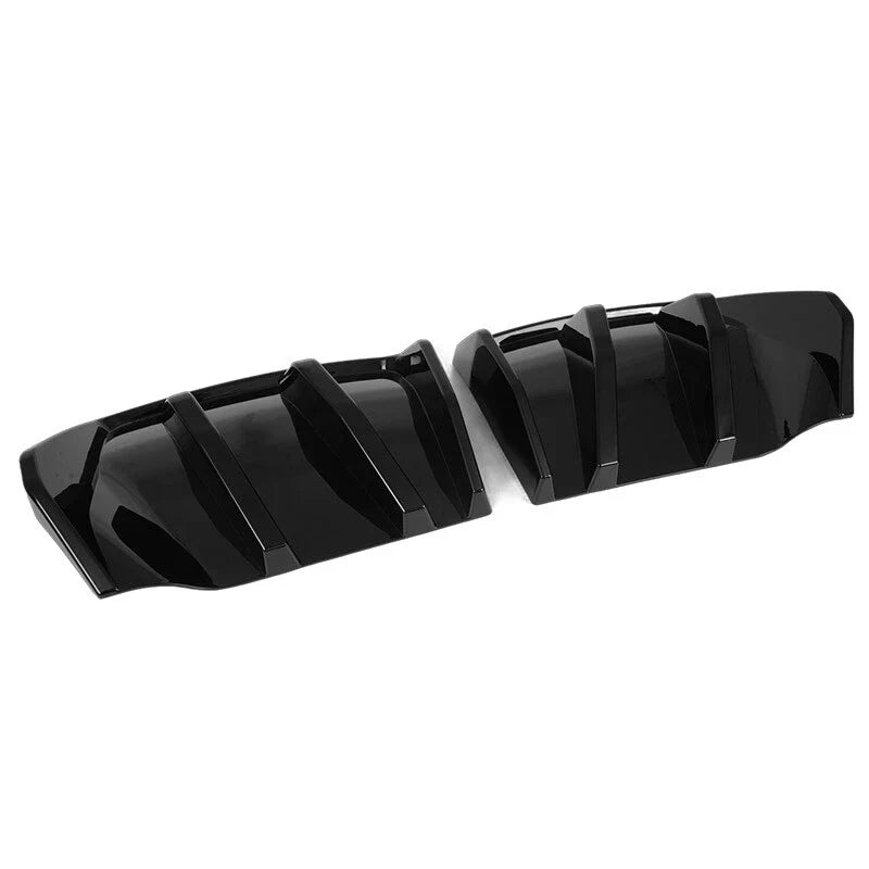 Corvette C7 Z06 Gloss Black Rear Bumper Diffuser Kit (2014-2019)