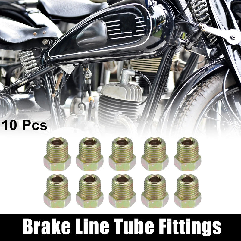 Motorcycle Brake Line Tube Fittings 10pcs 1/2 x 20 UNF