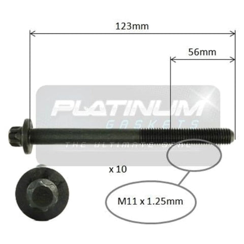 Nissan Tiida C11 4cyl 1.8L Engine Cylinder Head Bolt Set (2006 - 2013)