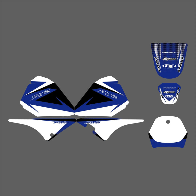 Yamaha PW 80 Graphics Kits Decals Stickers (1983-2006)