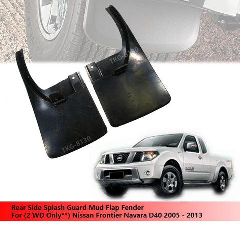 Nissan Navara D40 (2005-2013) Rear Splash Guards (2)
