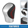 Lexus - Silver Tone with Red Thread Automatic Gear Shift Knob Cover