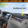 Buick Lacrosse Leather Dashboard Cover Dash Protector Mat (2004–2009)