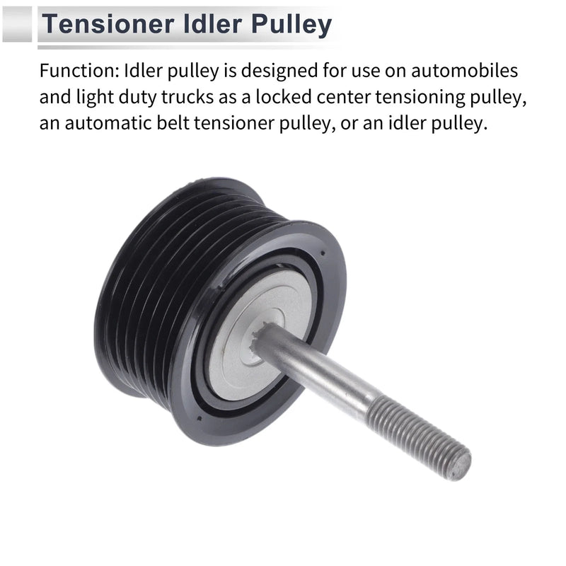 Porsche Cayenne (2008-2015) Black 1 x Piece Drive Belt Idler Pulley