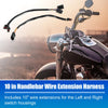 Harley Softail 10 Inch Handlebar Wire Cable Extension 2 x