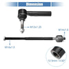 Dodge Journey 4 x Front Inner Outer Tie Rod End Links