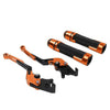 Yamaha TMAX 500 / 530 / 560 Orange Brake Clutch Levers & Handlebar Grips Set