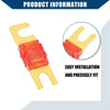 Car Motorcycle Boat Gold Tone Red 5 x 50A Mini ANL Fuses