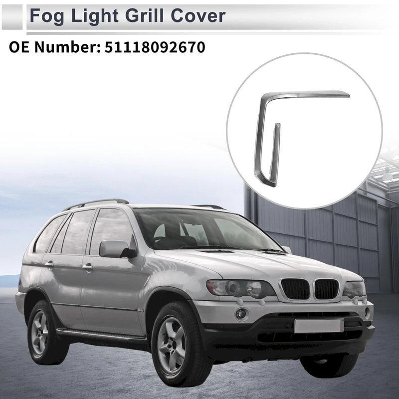 BMW X5 1 Pc Front Right Fog Light Grill (2019-2023)