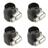 4 x AN4 Hex Car Hose Finisher Clamp Adapter Fittings