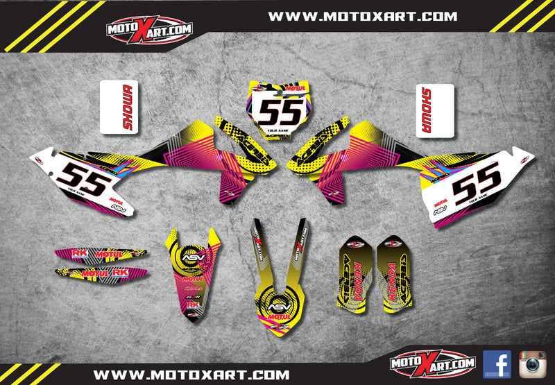 KTM SX SXF 2016-2018 Custom Graphics Full Sticker Kit