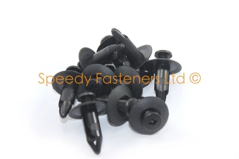 Screw Threaded Rivets 8mm m8 Plastic Bumper Panel Trim Wheel Bow Pack