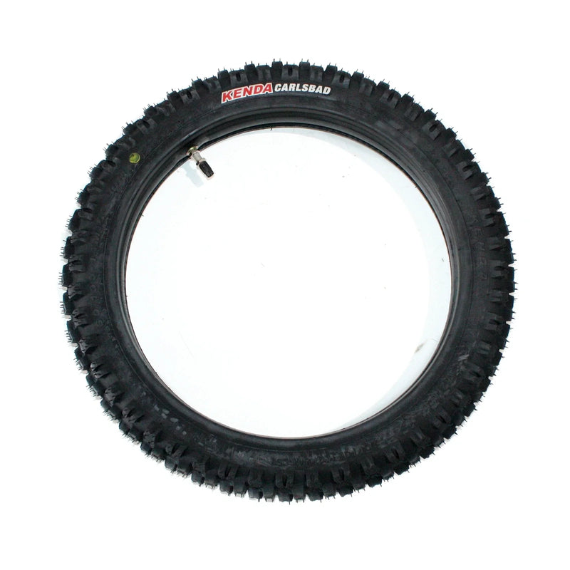 Kenda Carsbad Dirt Bike 60/100 - 14" Front Knobby Tire & Tube
