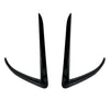 Tesla Model 3 Black Front Bumper Side C Canards Covers Trim (2017–2023)