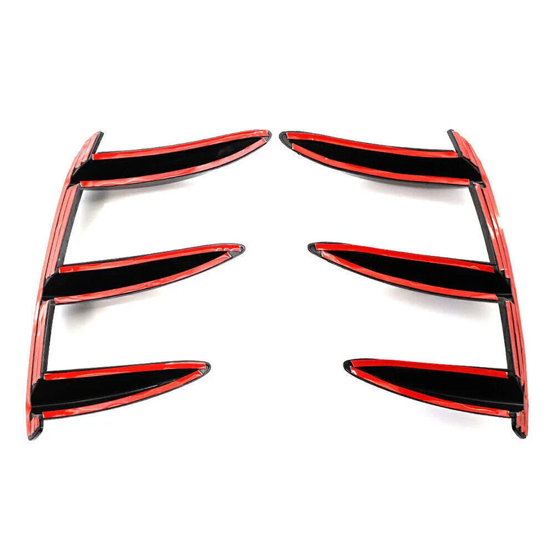 Mercedes Benz W176 A200 A250 A45 Rear Lip Bumper Canards Vents (2013-2018)