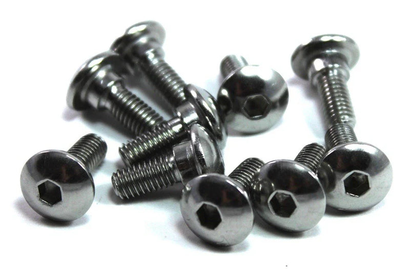 Kawasaki m6 x 16mm Stainless Fairing Bolts + 4mm Shoulder 2 x