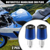 Honda Blue Handlebar End Plug 2 x 7/8" 22mm