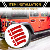Jeep Gladiator JT (2020-2021) - Red Door Tailgate Handle Cover