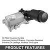 Mercedes-Benz E250 Engine Oil Cooler Filter Housing with Seals (2010-2016)