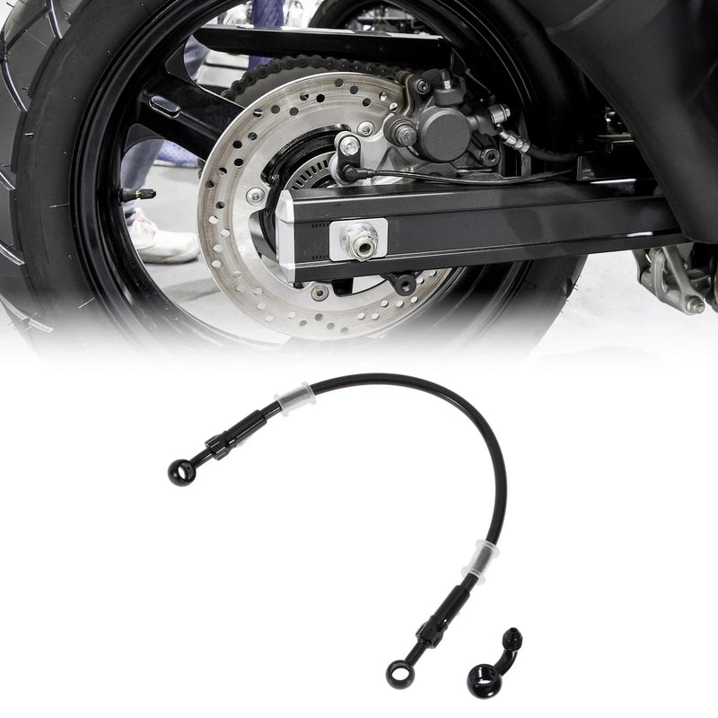 Motorcycle 40cm / Brake Clutch Oil Hose Line Nylon Stainless Steel Wire Braid PU