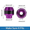 Motorcycle Frame Sliders / 2 x Falling Protection Aluminum Purple /