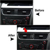 Audi Q5 Carbon Look Center Air Conditioner Vent Outlet Cover Trim (2009-2017)