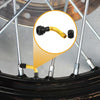 Cars Motorcycles Gold Tone 5 Pcs PVR50 Tubeless Tire Valve Universal