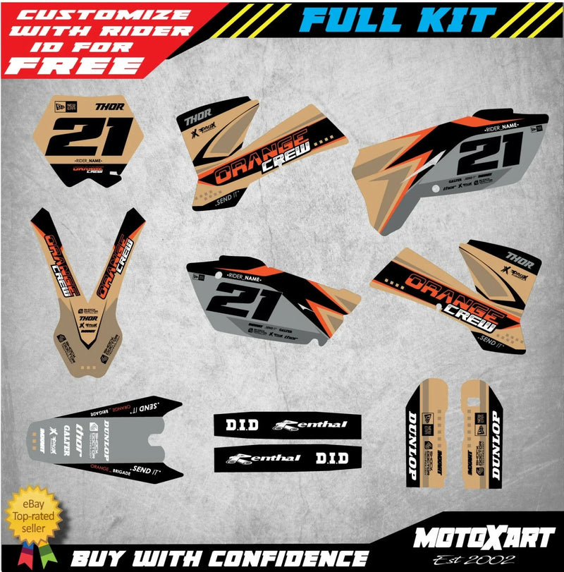KTM SX TERRA Style Custom Decal Stickers (2003-2004)