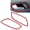 Audi TT TTS TTRS Red Interior Door Grab Handle Bowl Trim Cover (2008-2014)