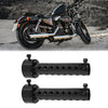 Universal Motorcycle 2 x 42mm Exhaust Silencer Muffler Pipe Black