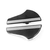 Harley Davidson Softail 2 x Black White Front Floorboards Foot Pegs (2018-2025)
