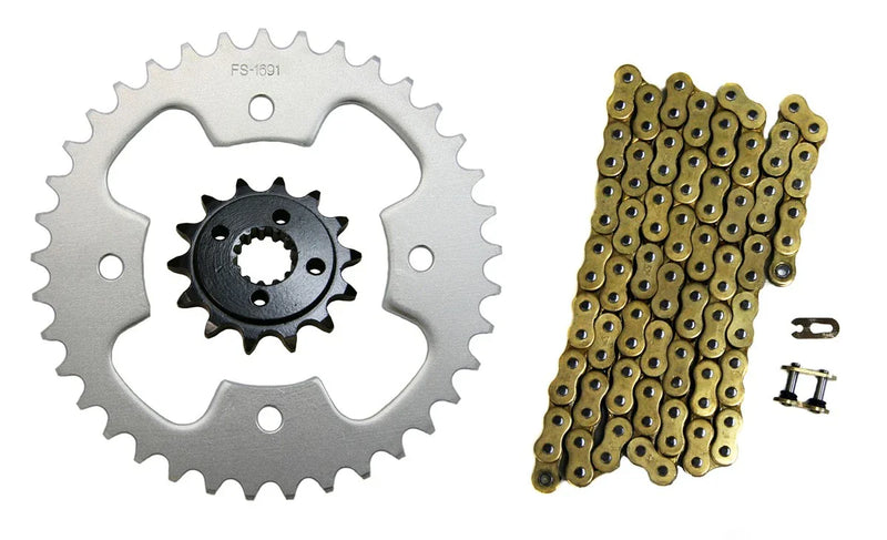 Polaris Predator 500 520x92 Drive Chain 14/38 Sprockets Gold (2005–2007)
