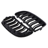 2005-2008 BMW E90 E91 Matte Black Front Kidney Grille (2005-2008)