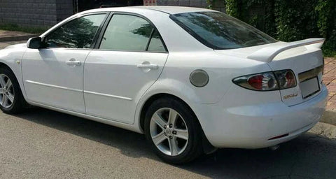 Mazda 6 2003-2008 Sedan with Light Unpainted ABS Trunk Spoiler Wing