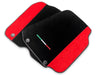 Ferrari 812 Superfast Genuine Red Alcantara Floor Mats (2017-2023)