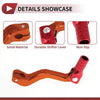 Kayo T2 Folding Gear Shifter Lever / Orange-Red Head