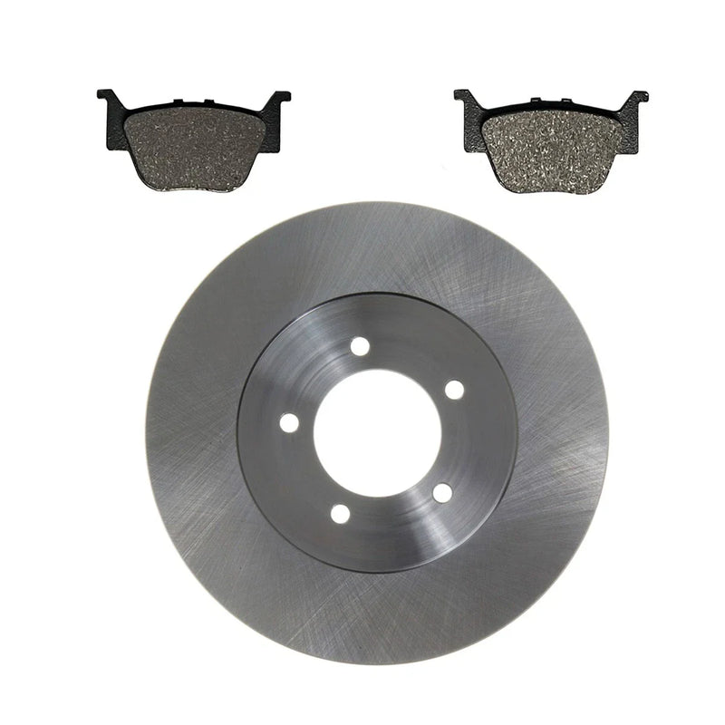 Honda FourTrax Rubicon 700 4x4 2 x Rear Disc Brake Rotor & Semi-Metallic Pads