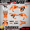 KTM EXC GLOW STYLE Full Sticker Kit Decals (2017-2019)