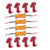 LED Bulb Fast Hyper Flash Turn Signal Kit 6-ohm 50W Load Resistor (N/A)