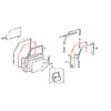 Toyota Land Cruiser FZJ71 / GRJ78 / GRJ79 / VDJ78 Front Door Weatherstrip Set