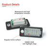 Audi A3 8P A4 S4 Q7 White LED Rear Plate Light