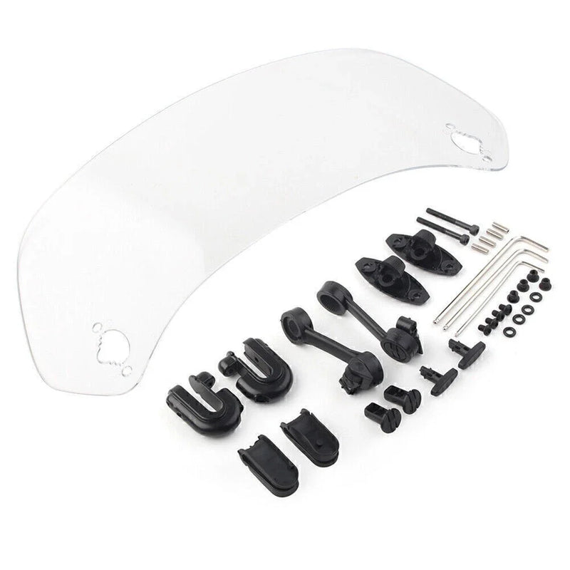 Motorcycle - Smoke Clip-On Windshield Extension Spoiler Deflector