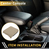 Ford F-150 (2015-2020) Beige Microfiber Leather Center Console Cover