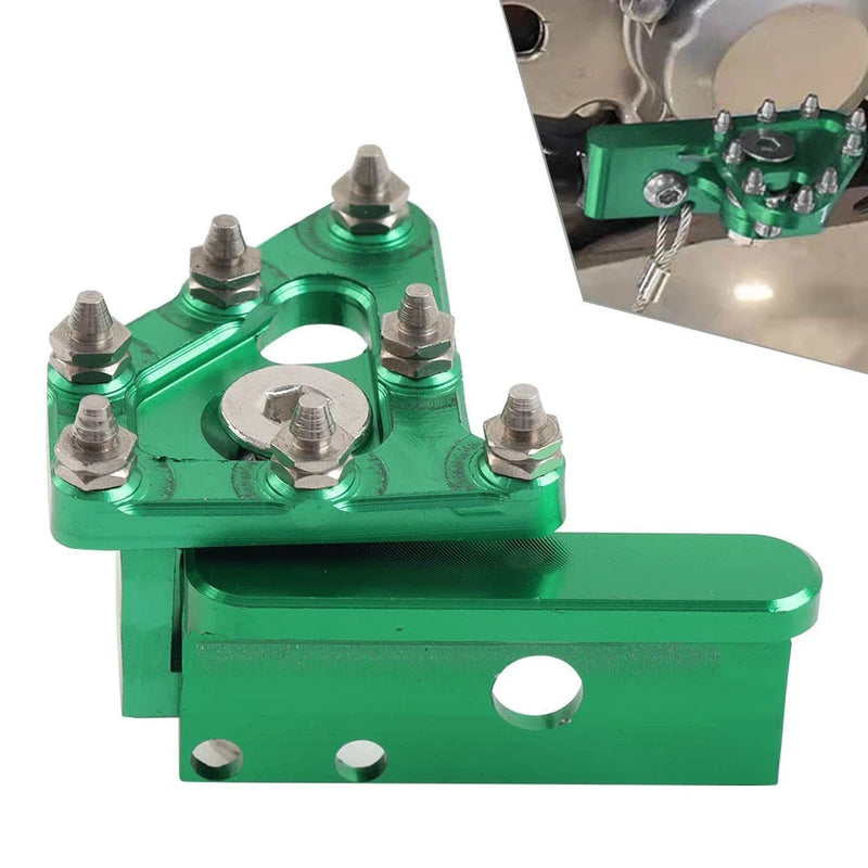 Universal DRZ CRF SMR SMC SXC SX Green CNC Foot Brake Pedal Lever Step Plate