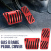 Jeep (2016-2021) Red Car Brake Pedal Pad & Gas Accelerator Cover