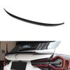 BMW X3 X3M IX3 2018-2023 Black Rear Middle Trunk Spoiler Wing Trim Fit