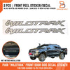 Ford Ranger T6 Silver Black Front Door Side Decal Sticker (2012-2014)